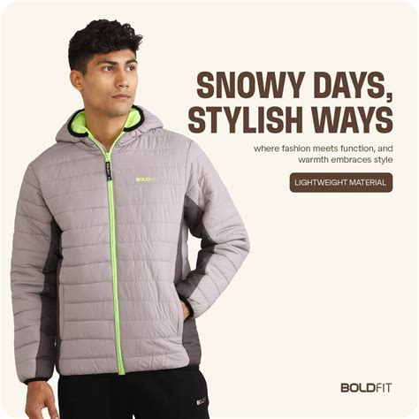 Mens Winter Bomber Jacket - Charcoal Grey – Boldfit