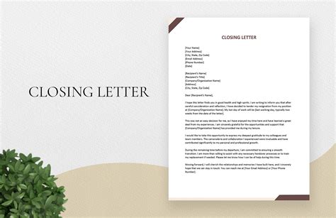 Office Closing Letter in Word, Google Docs, Pages - Download | Template.net