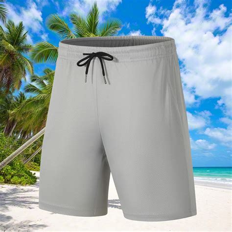 VgaVtl Mens Shorts Elastic Waist Mens Plus Size Shorts Regular Vacation ...