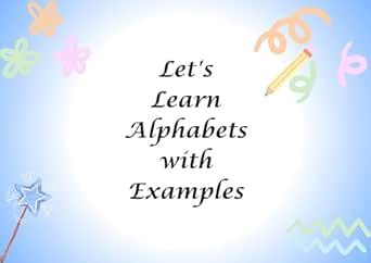 Let's Learn Alphabets with Examples eBook : Jhawar, khushboo: Amazon.in ...