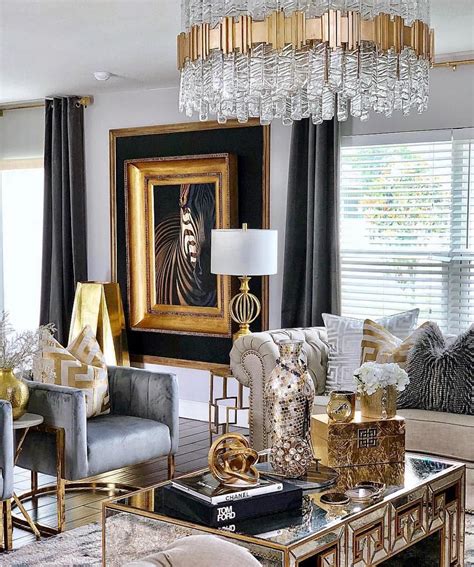 black and gold living room decor ideas