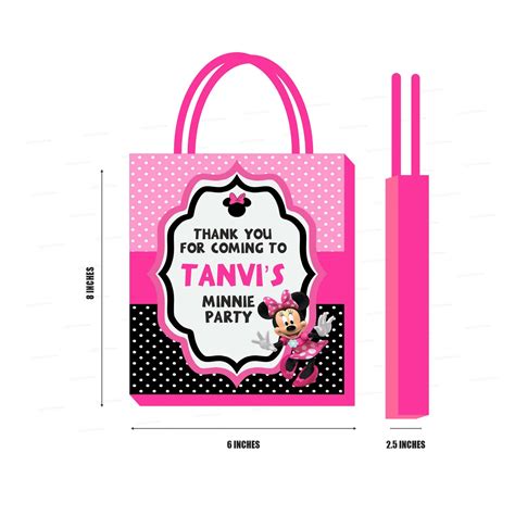 Minnie Mouse Theme Return Gift Bag | Party Supplies India