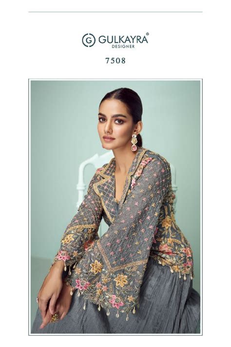 crown by gulkayra designer readymade chinon traditional suit for women ...