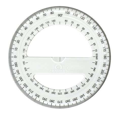 Buy Acrimet 360º Degree Protractor Premium Clear Crystal Color Online ...