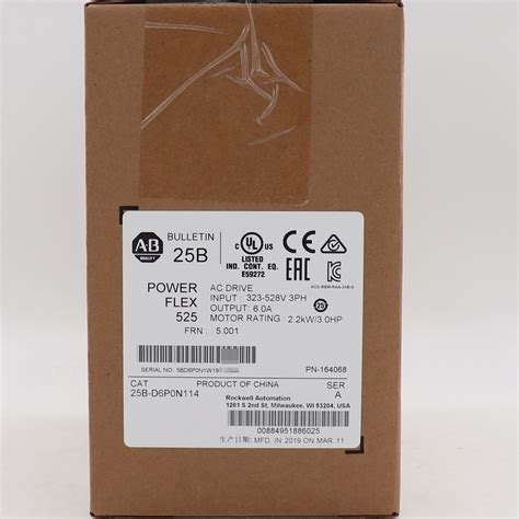 Allen-Bradley 25B-D6P0N114 PowerFlex 525 AC Drive | Ubuy India