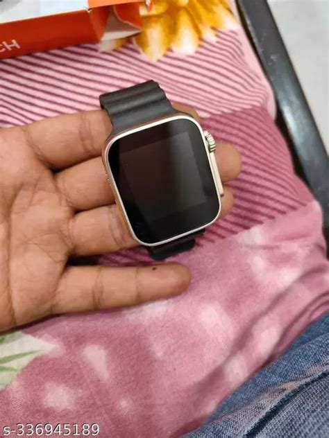 S8 ULTRA SMARTWATCH WITH SMART FUNCTION IN BLACK STRAP – Springkart