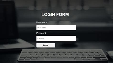 How to Create Simple Login Form using only HTML and CSS