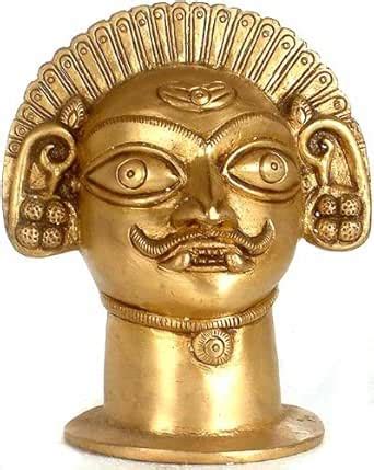 Exotic India Bhairava - Brass Sculpture : Amazon.in: Home & Kitchen