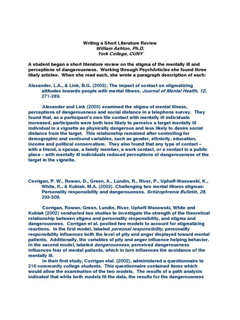 Literature Review Example - 3 Free Templates in PDF, Word, Excel Download