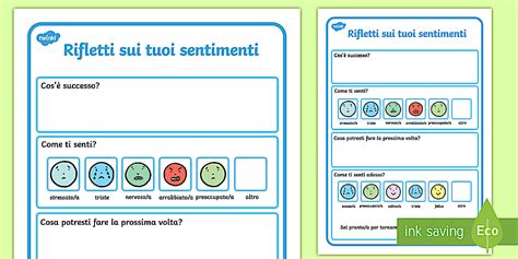 Rifletti Sui Sentimenti Attività