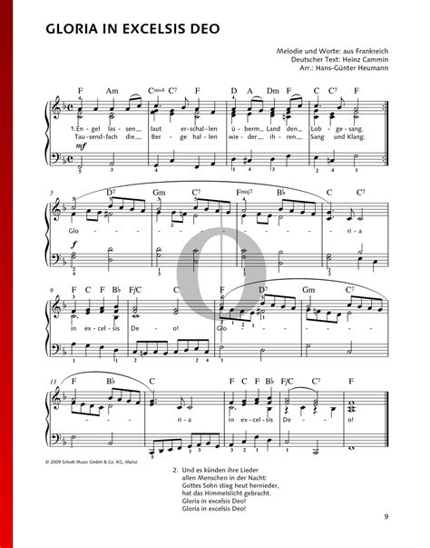 Gloria in excelsis Deo (Anonymous) Piano Sheet Music - OKTAV