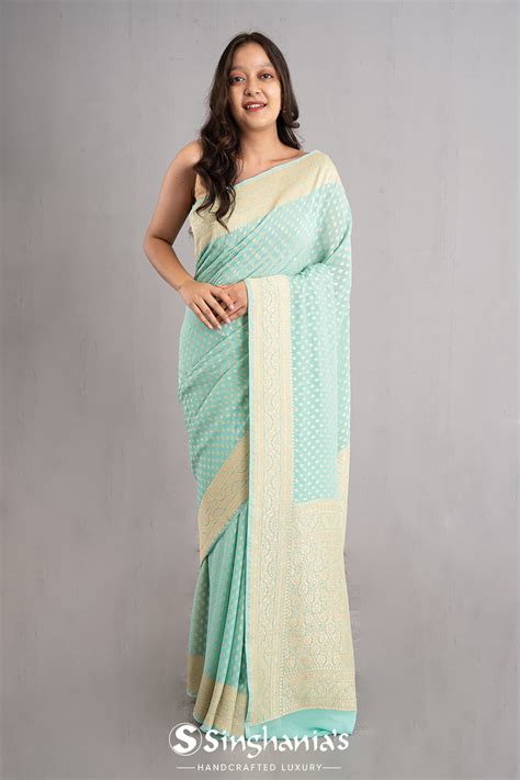 Buy Pure Georgette Silk Sarees Online | Singhania's