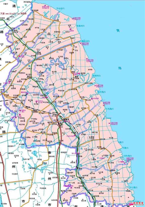 盐城地图高清全图矢量可编辑全市各县区行政区划地图_文档下载
