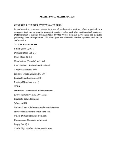 Math Basics PDF 的图像结果