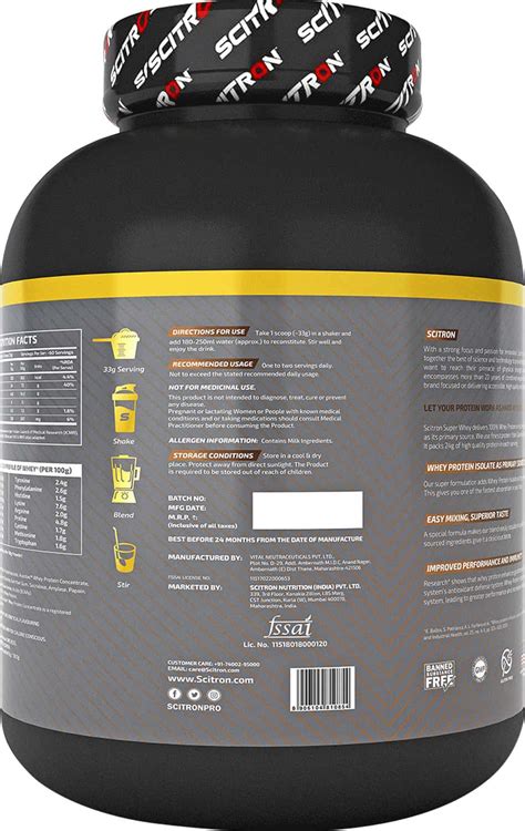 Buy SCITRON NITRO SERIES SUPER WHEY ISOLATE - 2KG (DOUBLE RICH ...