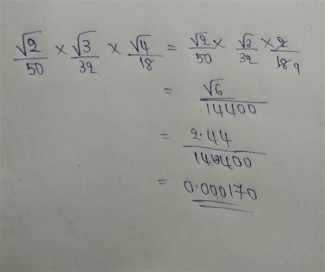 Simplify 2root by 50 multiple 3root by 32 multiple 4root by 18 - Brainly.in