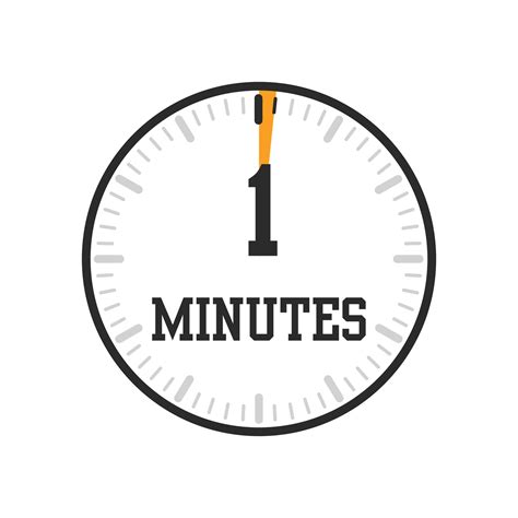 1 minutes, timer, clock icon design 26403022 Vector Art at Vecteezy