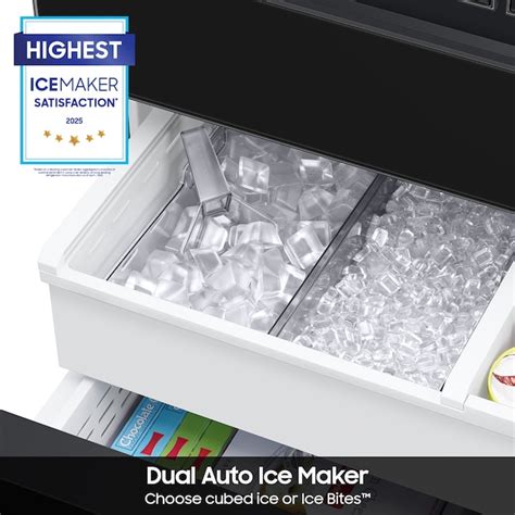 Samsung Counter-depth 22.8-cu ft 4-Door Smart French Door Refrigerator ...