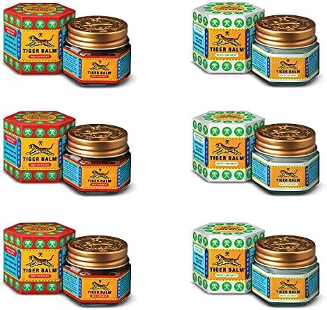 Buy Tiger Balm Red & White Ointment | 9ml each | Pack of 6 | Ayurvedic ...