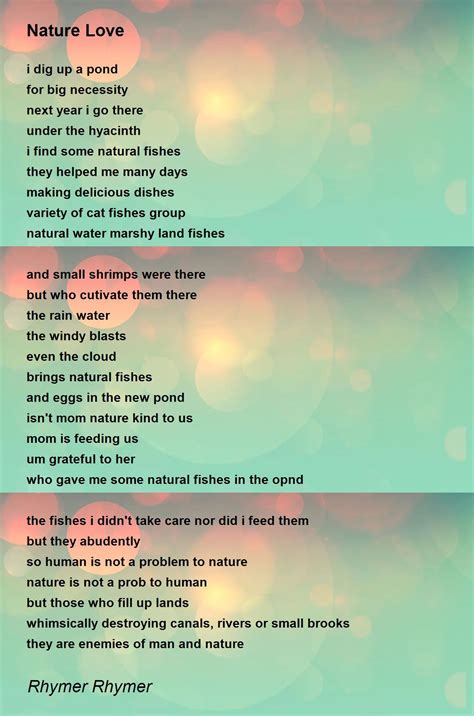 Famous Poems About Nature And Loves Nature - Infoupdate.org