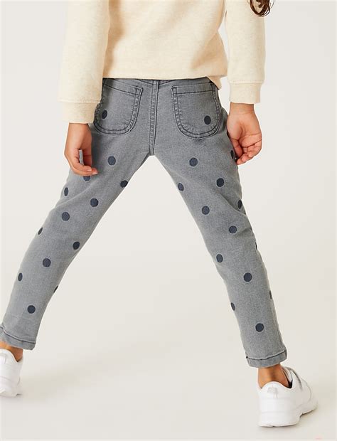 Buy Cotton Rich Spotted Jeggings (2-7 Yrs) at Marks & Spencer