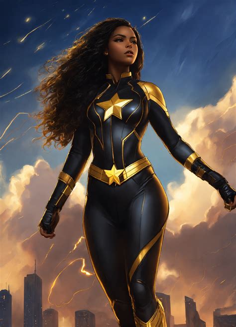 Lexica - Black hero, Beautiful black super hero girl dark brown skin ...