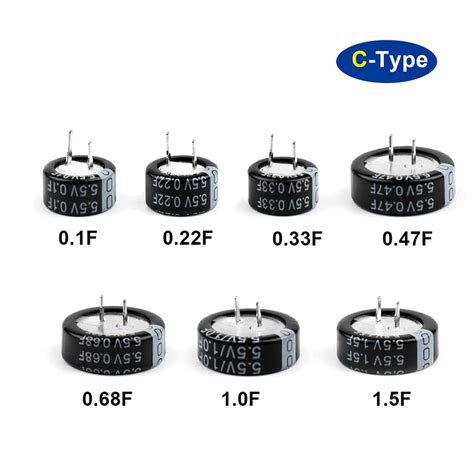 5.5V Super Capacitor Button Type (0.1F–4.0F) | H-Type, V-Type & C-Type ...