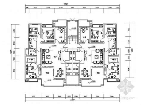 143平方新房餐厅长方形餐桌家装设计图片_别墅设计图