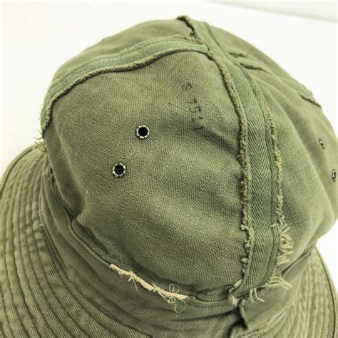 U.S.ARMY 40年代 WW2 DAISY MAE HBT HAT メトロハットタイプ グリーン | 古着屋 EAGLEBASE