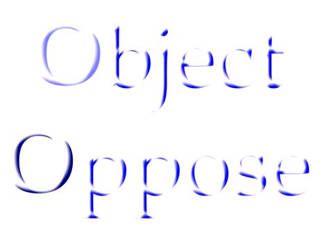 Object Oppose Characters 的图像结果