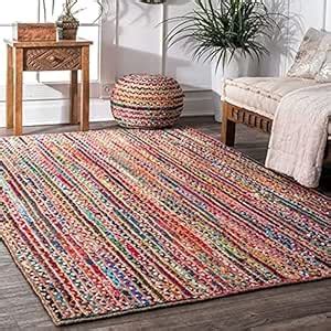 Buy vasac® Handmade Natural Jute Cotton Natural Fibers Floor/Door Mat ...