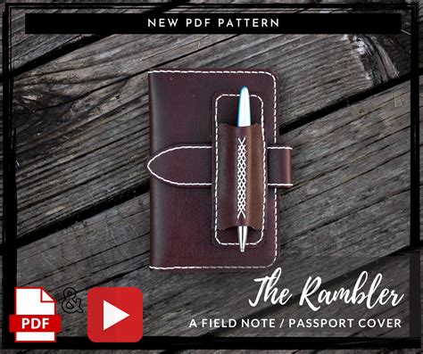Leather Journal Cover Free Pattern 的图像结果