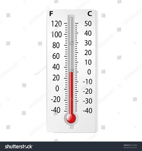 There Thermometer Degrees Celsius Fahrenheit Vector : image vectorielle ...