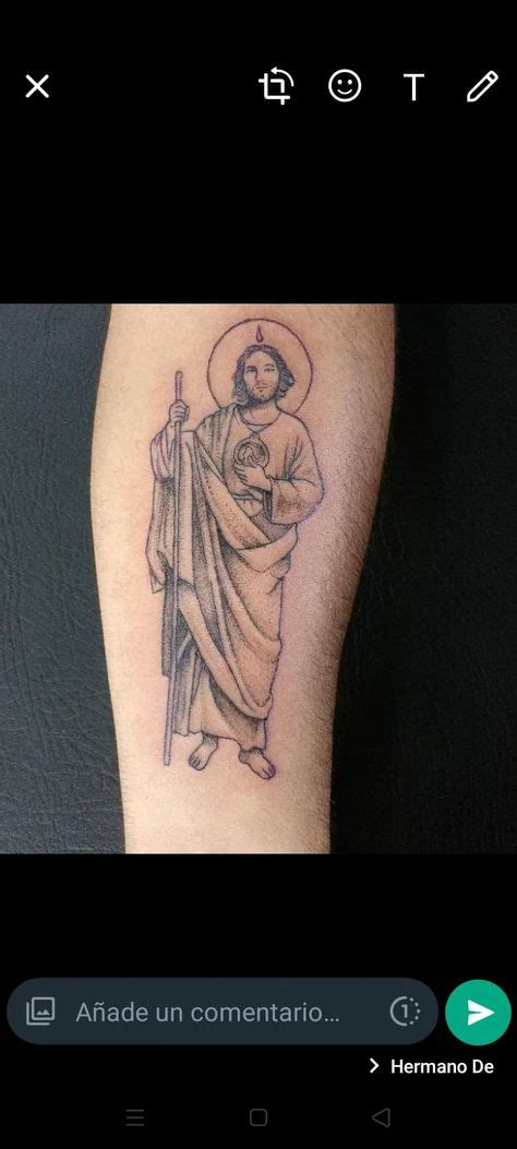 Tatuaje San Judas Tadeo Silueta