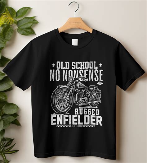 Round Neck Half Sleeve Biker T-Shirt (Old School No Nonsense Rugged En ...