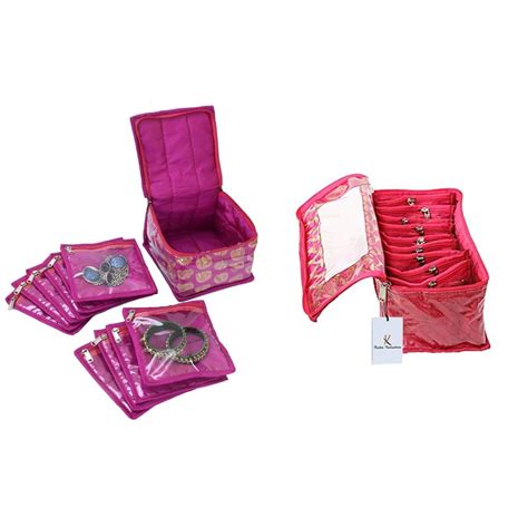 Kuber Industries Brocade Jewellery Kit, Wedding collection Gift with 10 ...