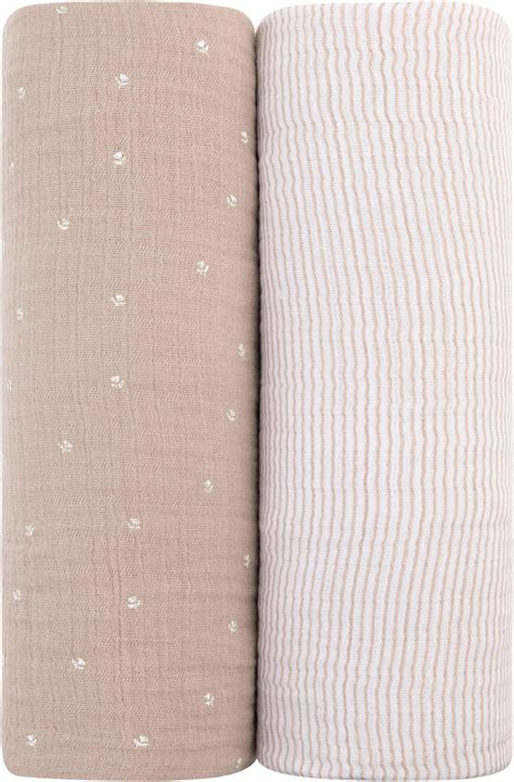 Amazon.com: lulumoon Muslin Swaddle Blanket Baby - Cotton Swaddling ...