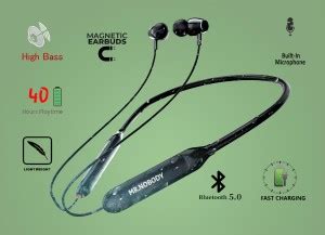 GEMFLY N50 3 Days Backup,HD Bass,Fast Charging bluetooth neckband G15 ...