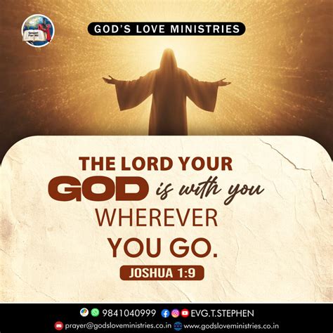 Joshua 1:9 :: God's Love Ministries - Today's Promise