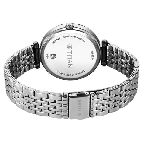 Buy Online Titan Workwear Quartz Analog Purple Dial Silver Colour Metal ...