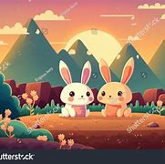 Image result for 2 Rabbits Cartoon