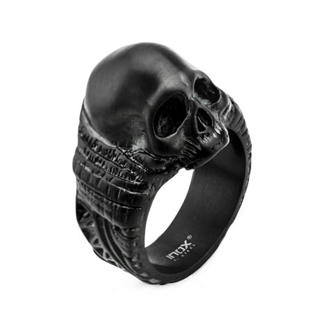 Statement & Skull Rings for Men - INOX Jewelry India Tagged "Black Ring ...