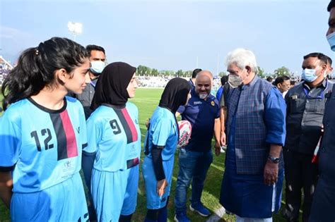 LG Sinha Dedicates Bakshi Stadium To J&K THE NEW INDIAN - lg sinha ...