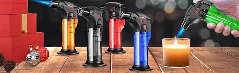 LADYBEE Double Jet Flame Refillable Gas Torch Lighter - Windproof ...