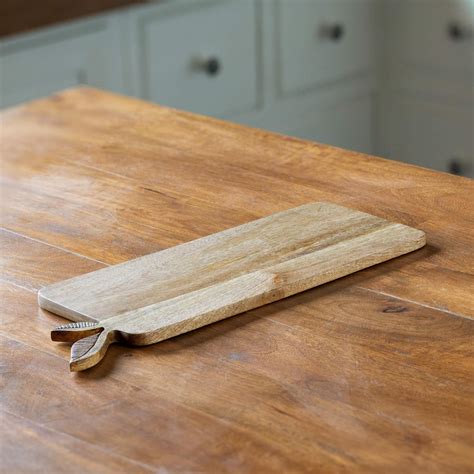 Buy Mango Wood Cheese & Bread Board Leaf Shape – ellementry