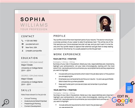 Docs Resume Template