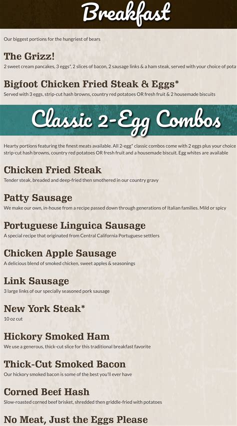 Black Bear Diner Menu | OC Restaurant Guides