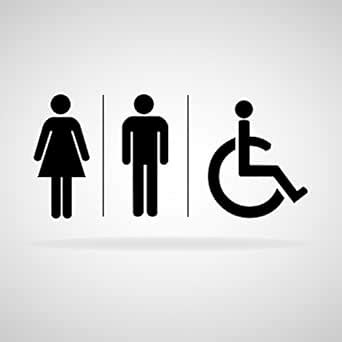 999Store restroom signage office supplies sunboard male female ladies ...