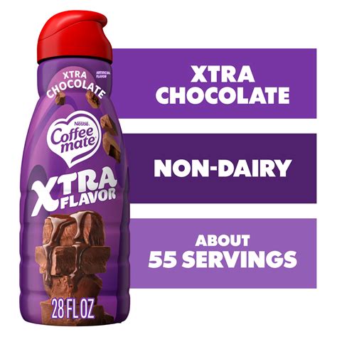 Coffeemate Xtra Chocolate Flavored Liquid Coffee Creamer 28 fl oz ...
