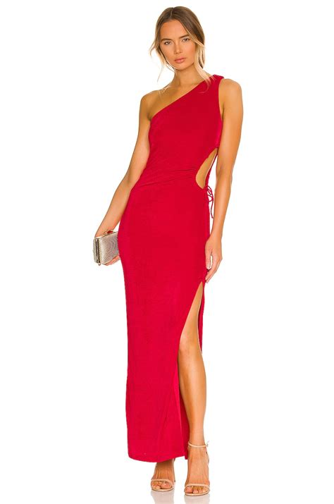 superdown Victoria Cut Out Maxi Dress in Cherry Red | REVOLVE